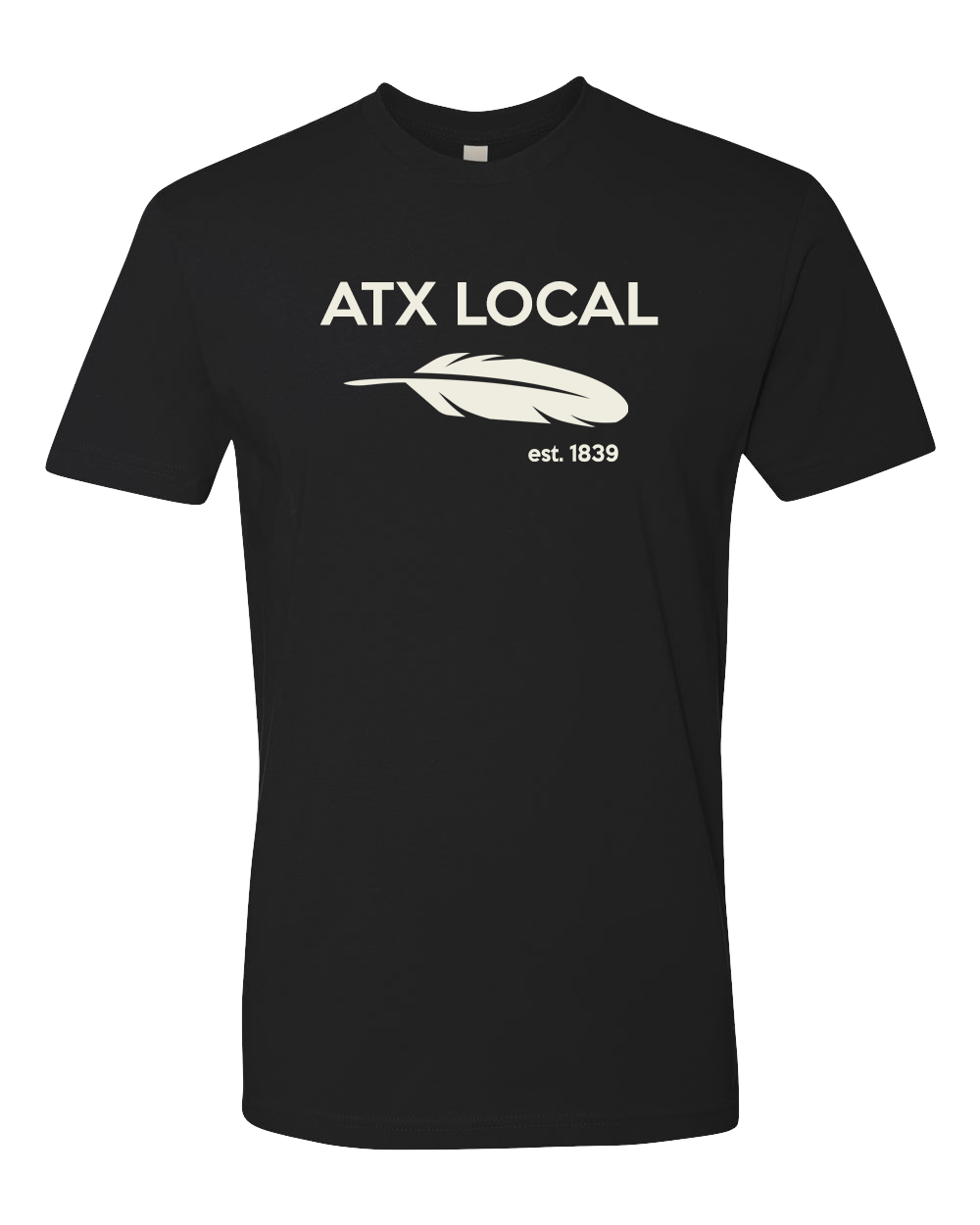 Atx Feather Tee Black