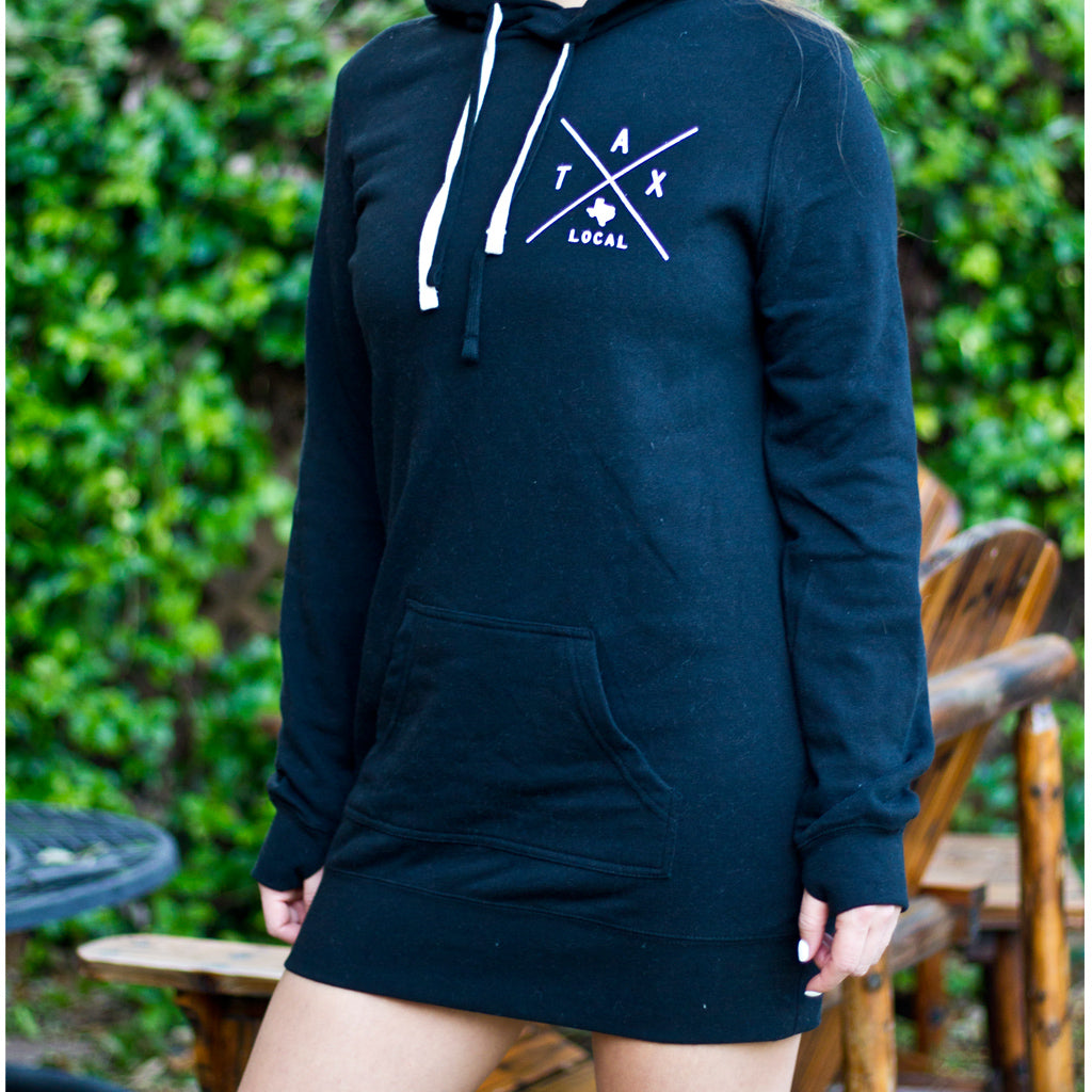 Hoodie Dress Black