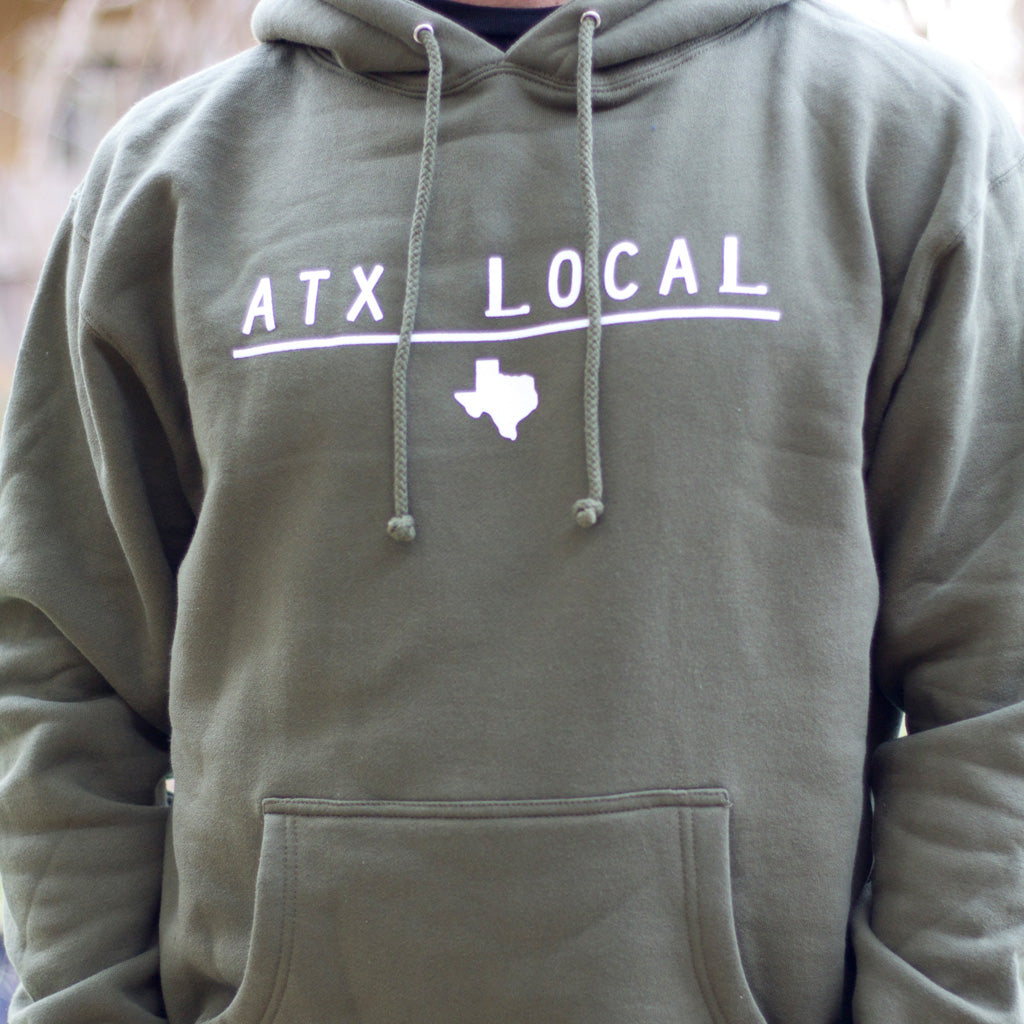 Atx Local Hoodie Mil Green