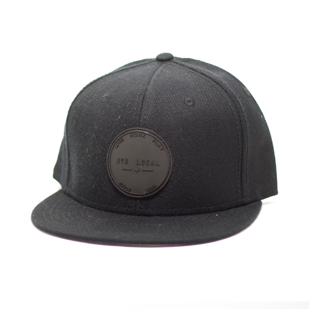 PVC Patch Hat Black