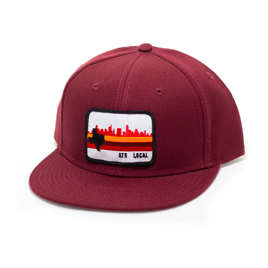 Skyline Snapback Maroon