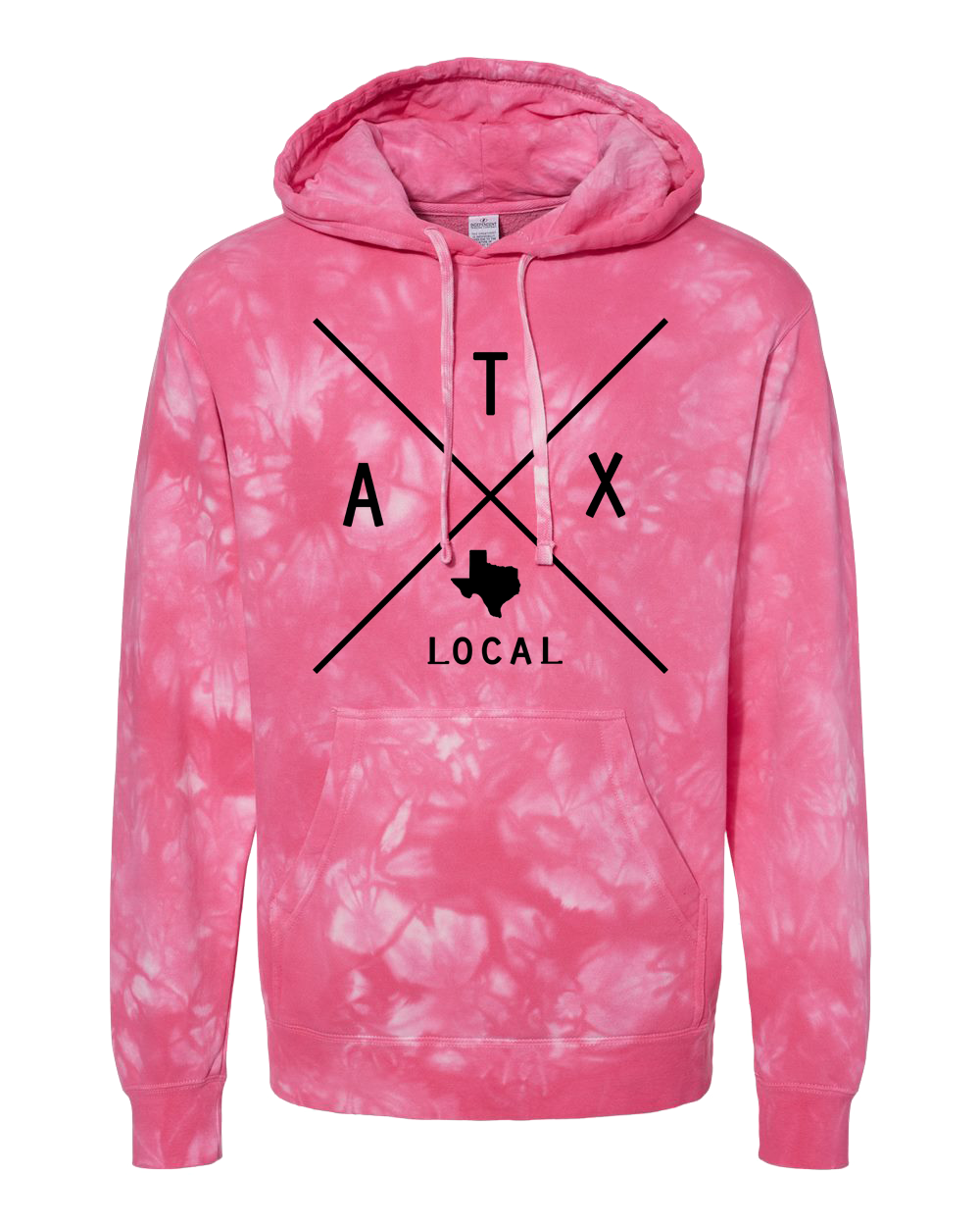 Tie Dye Hoodie Pink