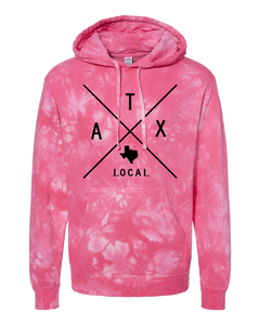 Tie Dye Hoodie Pink