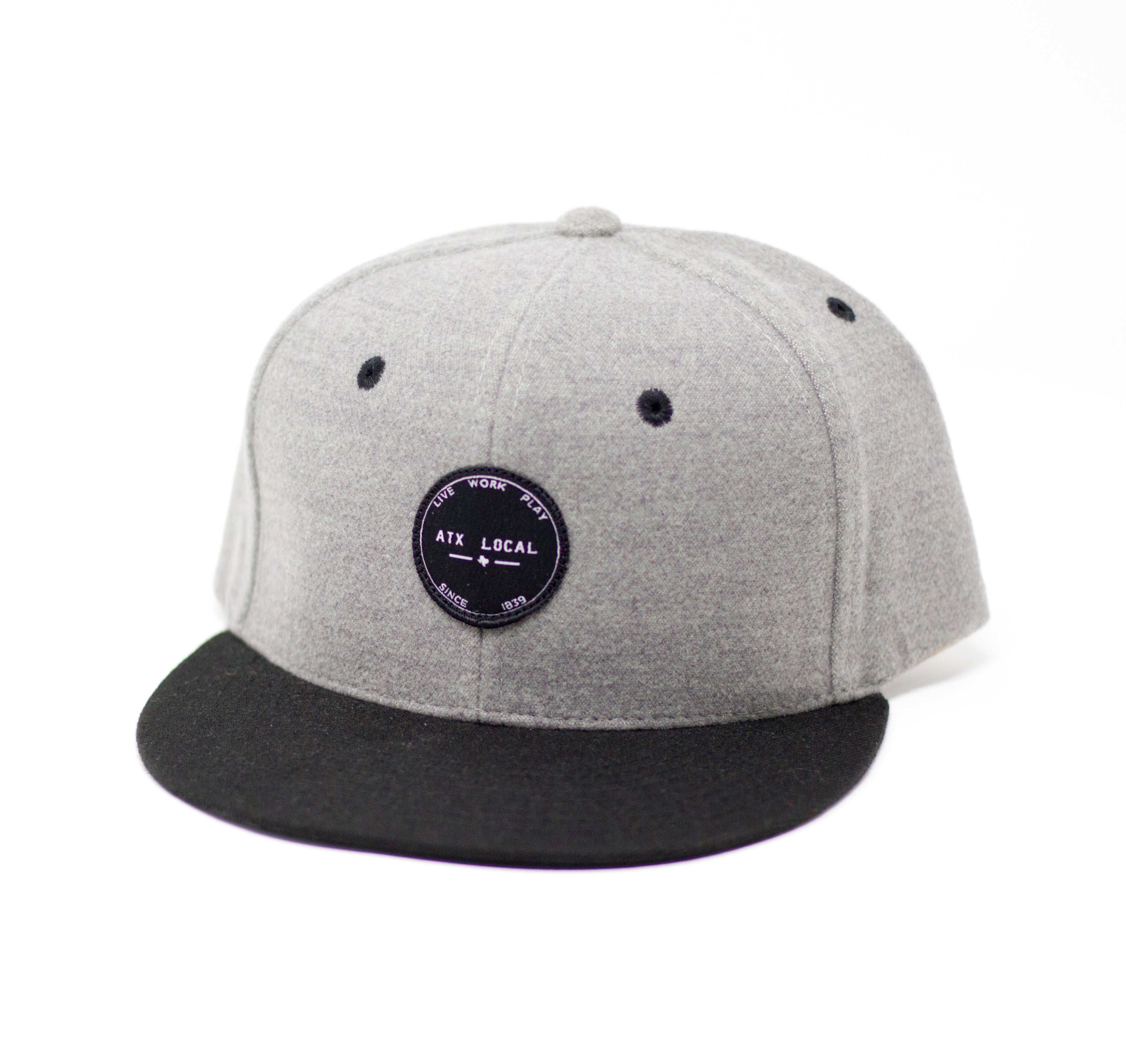 Wool Snapback Grey